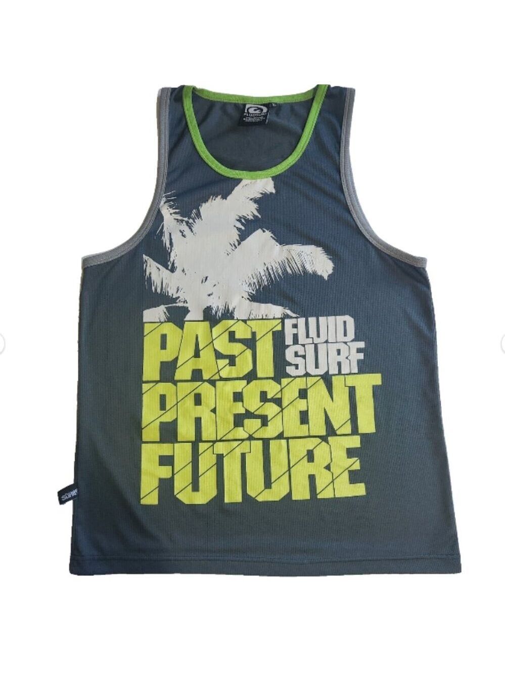 Fluidsurf Tank Top Shirt Sleeveless Men's Xl Beach Surfing Jersey Graphic